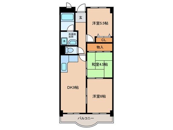 メゾンド－ル向陽の物件間取画像